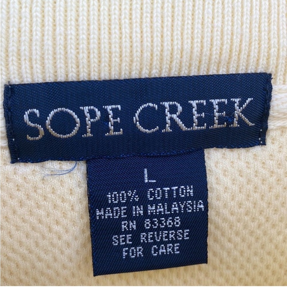 Sope Creek Mesh Crew Sz L Pull Over Sweater - Picture 2 of 7